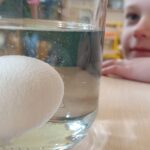 Dzieci wykonują doświadczenia.