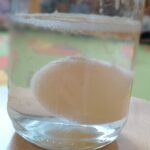 Dzieci wykonują doświadczenia.