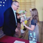 Występ podczas konkursu recytatorskiego.