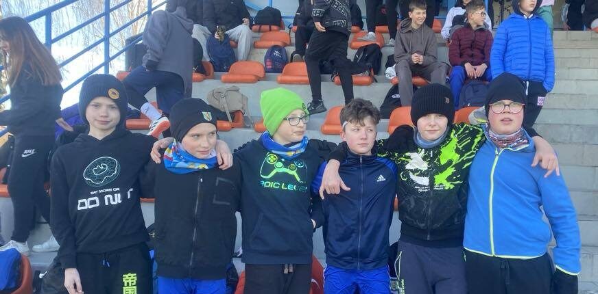 Uczniowie podczas zawodów.