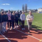 Uczniowie podczas zawodów.