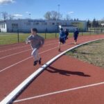 Uczniowie podczas zawodów.