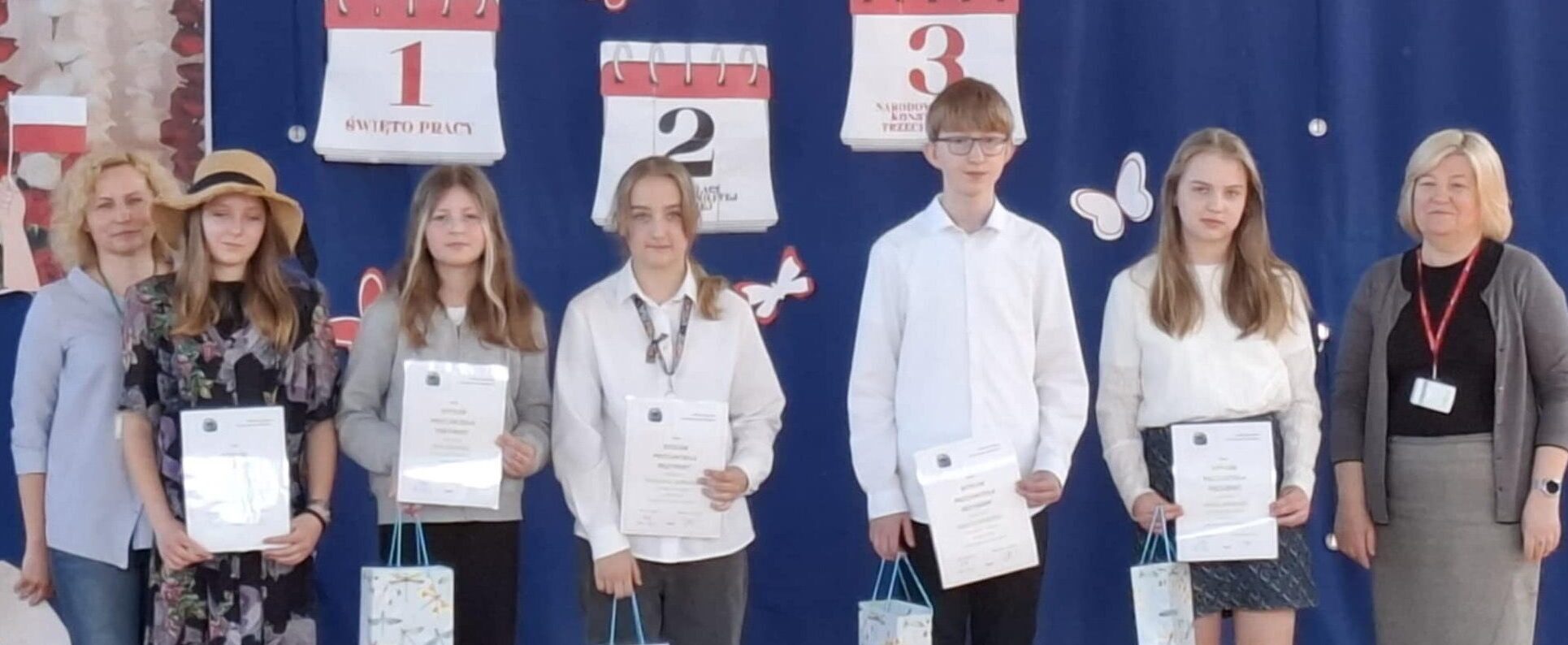 Laureaci konkursu ekologicznego.