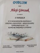 GRATULACJE DLA ALICJI!