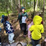 Uczniowie podczas zajęć na świeżym powietrzu?