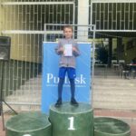 Uczniowie podczas zawodów.