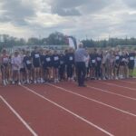 Uczniowie podczas zawodów.