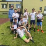 Uczniowie podczas zawodów.