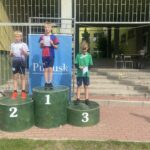 Uczniowie podczas zawodów.