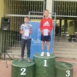 Uczniowie podczas zawodów.