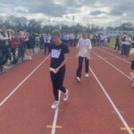 Uczniowie podczas zawodów.