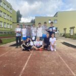 Uczniowie podczas zawodów.