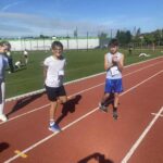 Uczniowie podczas zawodów.