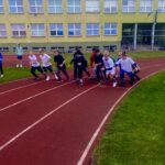 Uczniowie podczas zawodów.