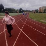 Uczniowie podczas zawodów.