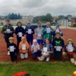 Uczniowie podczas zawodów.